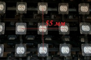 шаг пикселей 55 мм